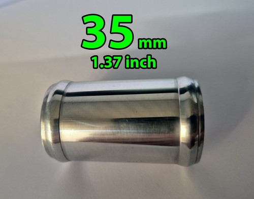 Acoplador de tubería de aluminio de 35 mm 1,37" manguera de silicona adaptador conector L:60 mm - Imagen 2 de 2