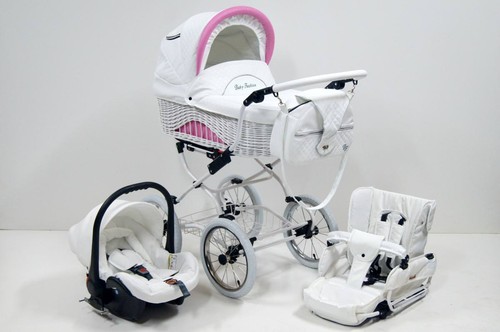 SCARLETT Wicker, Pram Baby Fashion 2in1, 3in1 ISOFIX, STROLLER + FREE RAIN COVER - Picture 7 of 15