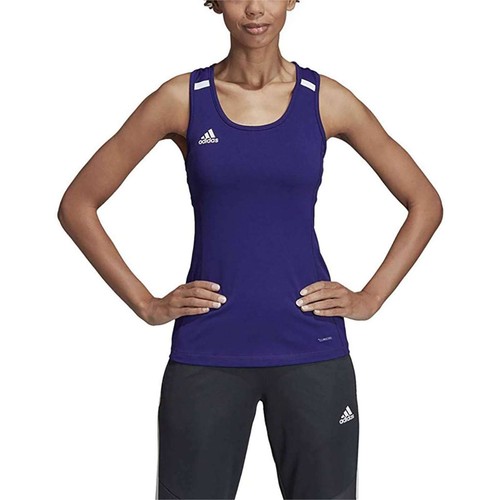 adidas Team 19 Women Compression Tank Top Racer-Back Sleeveless Training Tee - Picture 8 of 14