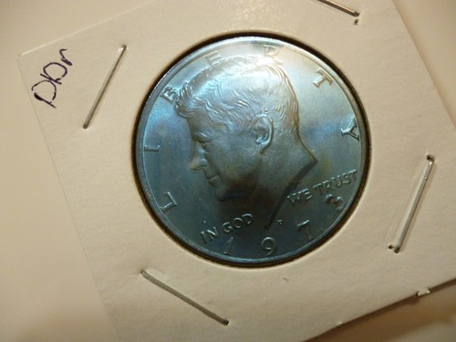 1973 D Half Dollar DDR and toned - Picture 7 of 20