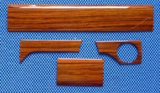 Zusatzholz Armaturenbrett echt Zebrano Holz F&Uuml;R Mercedes W124 4 teilig