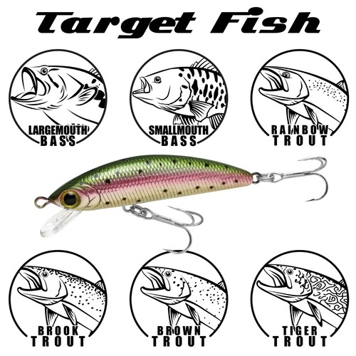 Jerkbait LUCKY CRAFT Humpback Minnow 50S ~Sinking~ - 871BGR Amago (1 cantidad). - Imagen 5 de 7