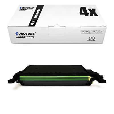 4x ECO Toner SCHWARZ ersetzt Samsung CLP-K660B K660B