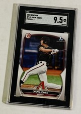 💥2023 1st Bowman - Druw Jones Prospects #BP-25 / SGC 9MT+💥
