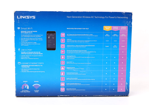 Linksys EA6350 Dual-Band Wi-Fi Router for Home (AC1200 Wireless Router) o897 - Picture 2 of 9