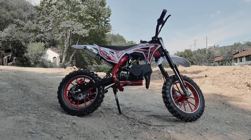 49cc 2-Stroke Kids Dirt Bike, Gas Power Motocross, Off Road Mini Motorcycle - Video 1 of 1