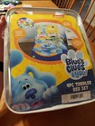 Blue's Clues & You! 4 piece Toddler Reversible Quilted Bedspread Bed Set