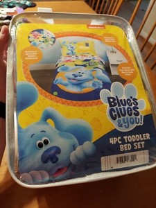 4 pc Nickelodeon Blue's Clue & You Toddler Bedding Set