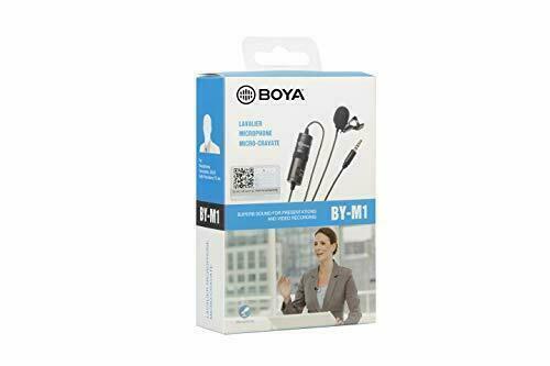 Micrófono de solapa omnidireccional Boya BY-M1 V1 para conector de 3,5 mm (Stock del Reino Unido) NUEVO - Imagen 1 de 12