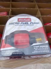 Genuine Edelbrock Micro Fuel Pump Gasoline 30 GPH 2-3.5 psi 12V with Filter