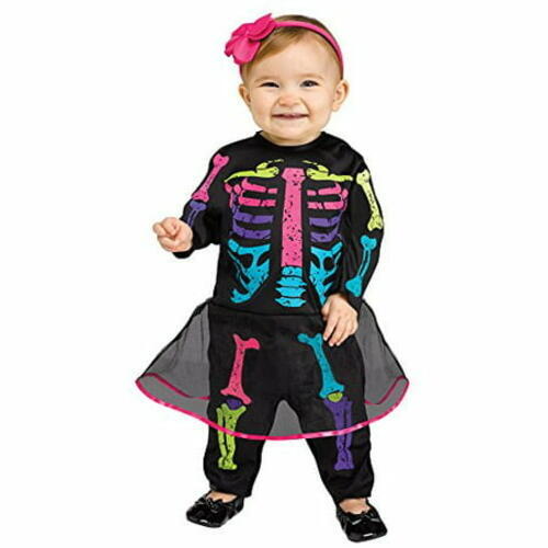 Fun World Baby Bones Skeleton Infant Costume Multicolor Large (12-24 months) - Bild 1 von 3