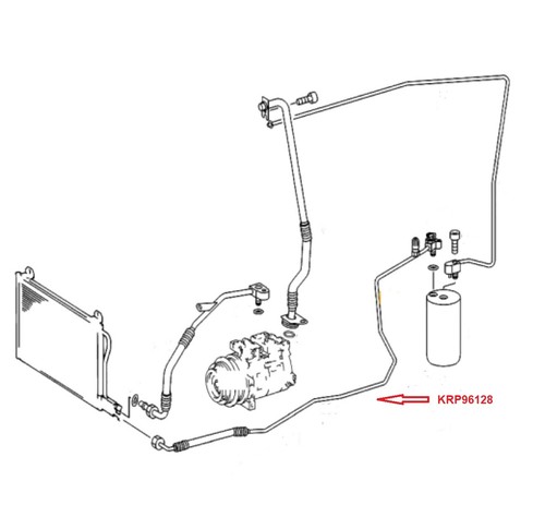 Klimaleitung A 9018302215 für Mercedes Sprinter 901 902 903 904 905 VW LT 28-35 - Bild 9 von 9