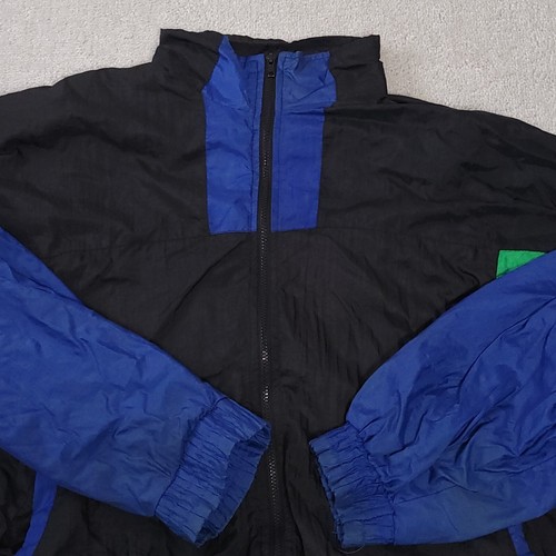 Vtg 90's Retro Voit Equipment Nylon Zip Jacket Windbreaker Men's 2XL Colorblock - Picture 3 of 17