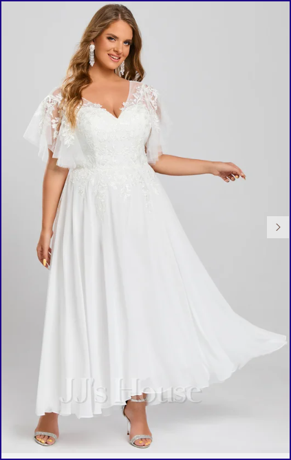 jjshouse beach wedding dress jjs house 22w size:3XL/UK20