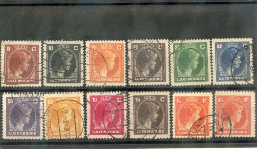 LUXEMBURG SC BET 218//225 (MI BET 347///360) F-VF GEBRAUCHT 1944-1946 WERTE 27 $