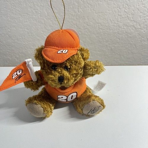 Nascar Plush Bear 4” #20 Tony Stuart Signature Bear/Christmas Ornament,NWT - Picture 5 of 6