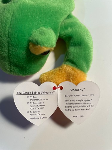 TY BEANIE BABY SMOOCHY THE FROG CON ETIQUETA 1997 NUEVO - Imagen 6 de 8