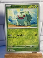 Pokemon Costco 151 Cosmos And Reverse Foil Promo Bulbasaur 001/165 US Exclusive 