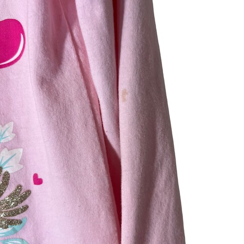 Isaac Mizrahi Girls Pink Sequin Cupcake Shirt Medium 7/8 Heart Glitter Valentine - Picture 7 of 9