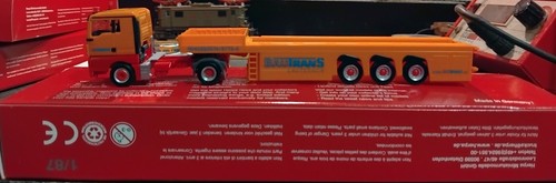 HERPA 156240 Camion autoarticolato 5 assi MAN TGX XL SZ "BAU TRANS" - scala H0 - Foto 6 di 8