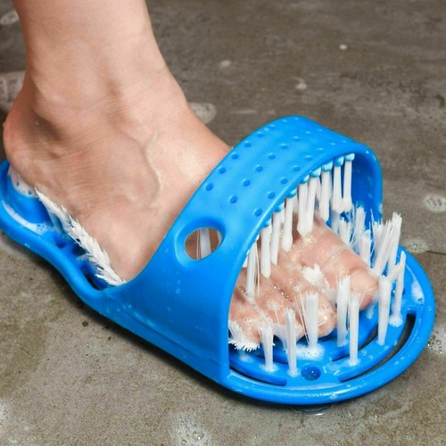 Foot Scrubber Brush Slipper Bath Shower Spa Cleaner Scrub Feet Massage Wash - Picture 7 of 8