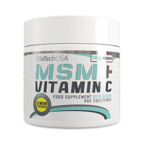 Biotech USA MSM + Vitamin C 150g Vitamins And Minerals LEMON Biotech USA MSM + Vitamin C 150g Vitamins And Minerals LEMON