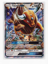 Pokemon TCG Tauros GX 100/149 Sm Base Set Holo