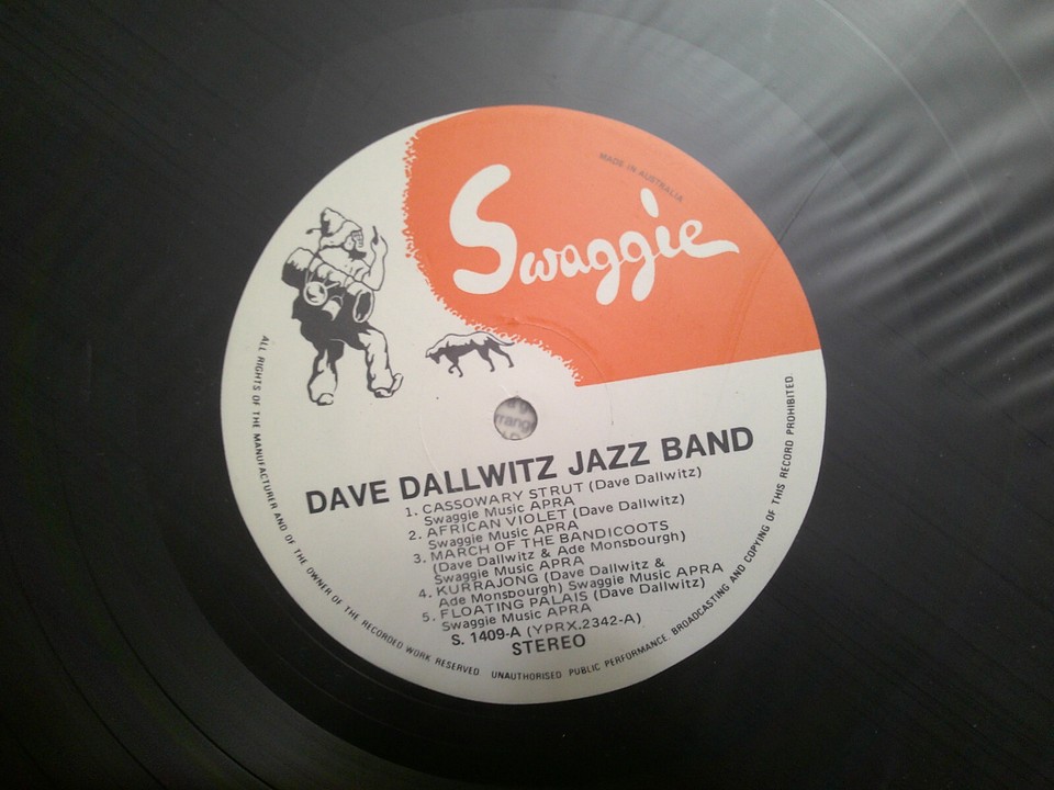 AUSTRALIA SWAGGIE LP RECORD/DAVE DALLWITZ/FLOATING PALAIS/NR MINT VINYL
