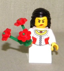 CHILD PRINCESS W/ FLOWERS Loose From LEGO 9349 Fairytale Set Minifigure 2011
