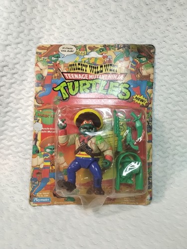 Unpunched 1992 Playmates TMNT Teenage Mutant Ninja Turtles Bandito Bashin' Mike - Picture 1 of 9