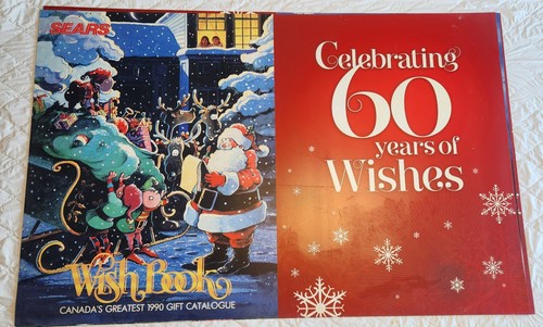 Sears Wish Book Cover 1990 Advertising Signs Store Boards CUT/FRAME WALL DECOR! - Picture 1 of 4