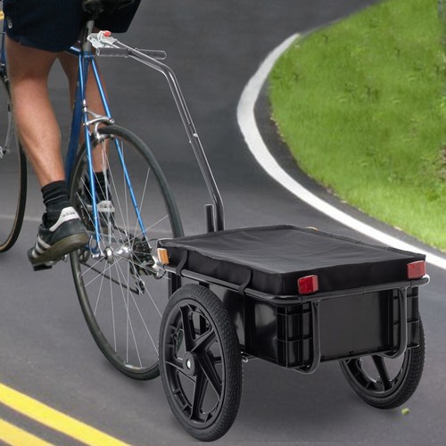 Fahrradanhänger Handwagen Transportanhänger Radanhänger 60kg Lastenanhänger - Bild 7 von 15