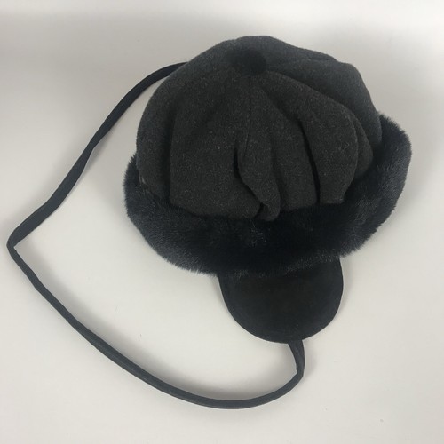 LONDON FOG Wool Dress Coat & Hat Set - Girls Size M 5/6 - Black - Picture 10 of 12