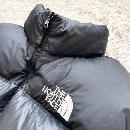 Excellent Used 90s THE NORTH FACE Nuptse Down Jacket (Black, Size L) - Picture 7 of 17