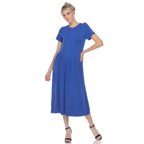 Maxi vestido de manga corta para mujer White Mark - Imagen 32 de 40