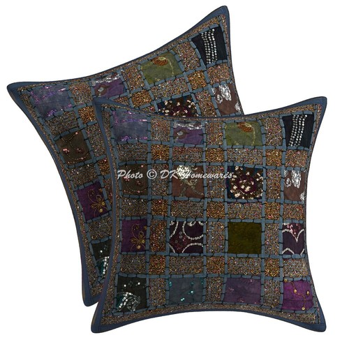 Funda de Cojín Patchwork Bohemia Funda de Almohada Hippie Gitana Decoración del Hogar - Imagen 52 de 63