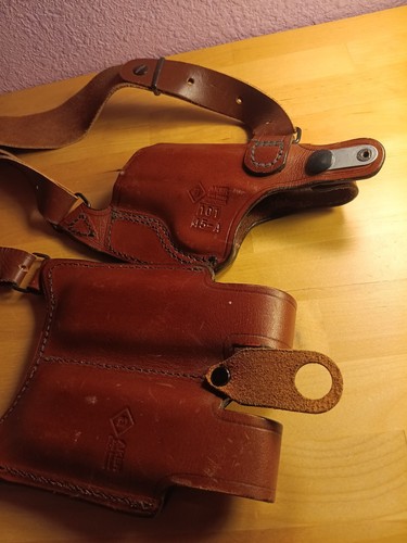 Aker Leather Comfort Flex 101 45-A Brown Shoulder Holster Glock - Picture 6 of 9