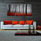 3 Pieces Canvas Prints Modern Beautiful Misty Autumn Trees Nature Scene FREESHIP