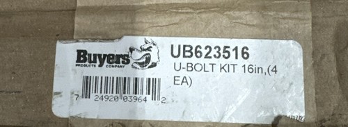 Buyers Products UB623516 U-Bolt Kit, 16-Inch, (4 PACK) - Foto 2 di 5