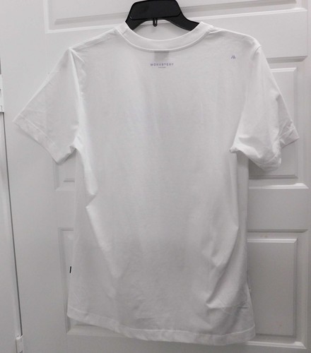 MONASTERY COUTURE LARSA WHITE LAVENDER T SHIRT WOMENS SIZE LARGE - Picture 3 of 7