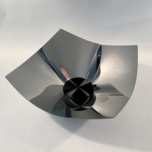 Alessi 7224 Lobo quadratischer Korb/Schüssel, spiegelpoliert SS, Silvio Coppola EUC - Bild 2 von 10