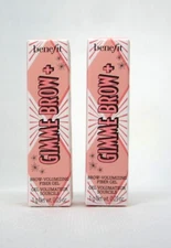 2x Benefit Gimme Brow+  Volumizing Fiber Gel 4.5 Neutral deep brown - 3g/ 0.1 oz