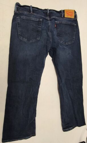 Levis 559 Mens Size 38x30 Straight Leg Denim Blue Jeans Distressed/Hole - Picture 2 of 6