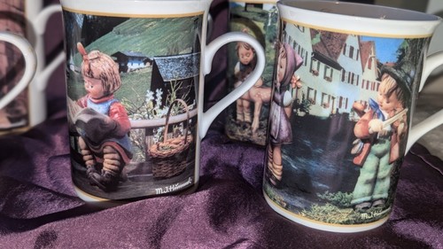DANBURY MINT HUMMEL Sammeltassen Komplettset 12 Monate Feinporzellantassen - Bild 8 von 15