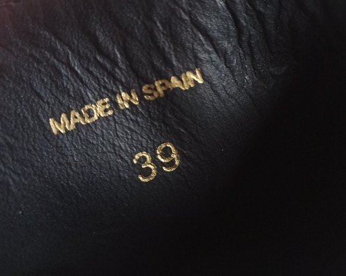 Paloma Barcelo Womens Black Chunky Heel Mid Calf Leather Boots Size 39 US 8.5 - Bild 9 von 10