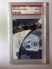 2002 SPx Basketball Manu Ginobili ROOKIE RC /2999 #155 PSA 10 GEM MINT!!! 💥💥