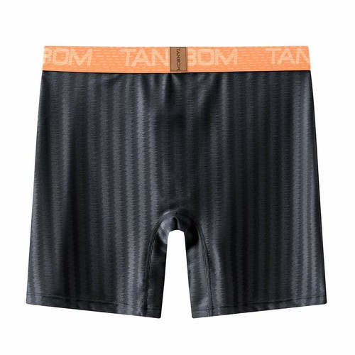 Men Bulge Enhancing Pouch Big and Tall Top Open Fly Silk Boxer Briefs Underwear - Picture 4 of 57