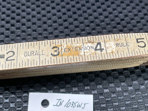 DURALL Nr. X-6 Holz & Messing verstärkt weiß klappbares Lineal 72" IN1035WJ - Bild 10 von 12