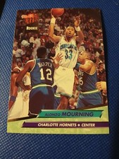 1992-93 ALONZO MOURNING FLEER ULTRA NBA ROOKIE CARD RC #234 HORNETS HEAT HOYAS