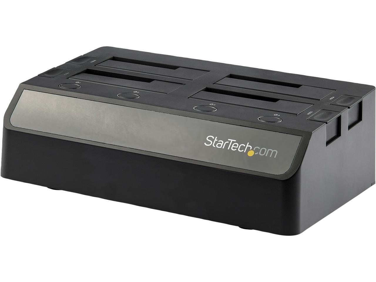 StarTech.com SDOCK4U313 Док-станция для жестких дисков SATA с 4 отсеками - для твердотельных накопителей 2,5 дюйма/ 3,5 дюйма /